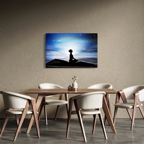 Meditáló nő képe (90x60 cm)
