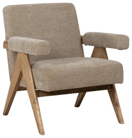 Bézs zsenília fotel Rest – Ixia