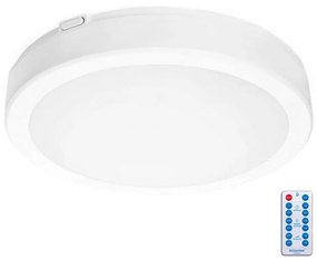 Kobi LED Fürdőszobai mennyezeti lámpa érzékelővel NAIROS LED/18W/230V IP65 fehér + távirányító KB0421