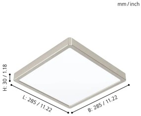 Eglo 99254 - LED mennyezeti lámpatest FUEVA 5 LED/20W/230V