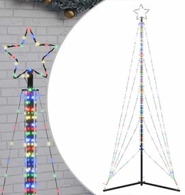 színes LED karácsonyfa 525 LED 302 cm