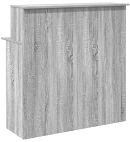 recepciós pult szürke sonoma 100x50x103,5 cm szerelt fa