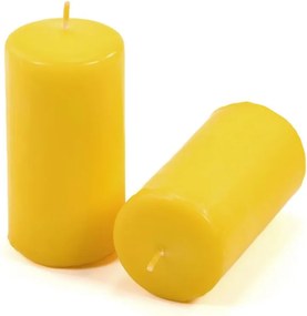 Gyertya készlet 10 cm Ø 5 cm 8 db sárga