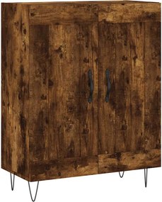 vidaXL füstös tölgy színű szerelt fa tálalószekrény 69,5 x 34 x 90 cm