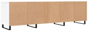 fehér szerelt fa TV-szekrény 150 x 30 x 44,5 cm