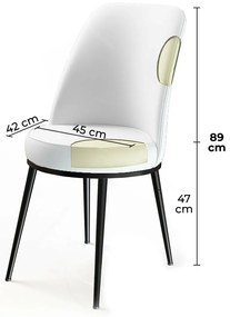 Dexa Cappuccino és Brown étkezőszék szett, 4 db, 4 db