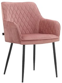 Világos rózsaszín kárpitozott étkezőfotel szett 2 db-os Elvira – Støraa