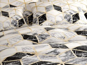 Pamut ágynemű ATHENA POLY fekete Ágyneműhuzat mérete: 2 db 70 x 90 cm | 200 x 220 cm