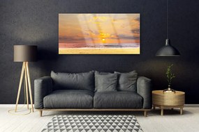 Üvegkép Sea Beach Sun Landscape 125x50 cm