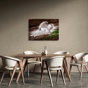 Kép - alvó angyal (üvegen) (70x50 cm)