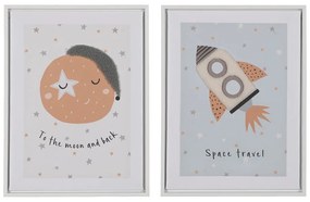 Gyerek kép készlet 2 db-os 30x40 cm Space – Ixia