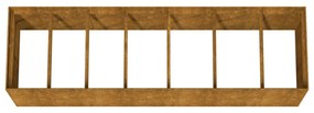 corten acél kerti magaságyás 280x80x80 cm