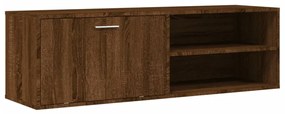 barna tölgyszínű szerelt fa TV-szekrény 120 x 34 x 37 cm