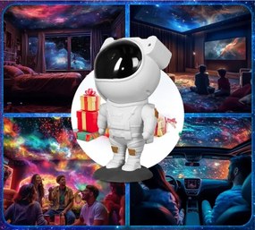 LED RGB projektor LED/5W/5V űrhajós + távirányító