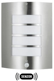 MEMPHIS kültéri lámpa szenzorral, rozsdamentes acél, IP44