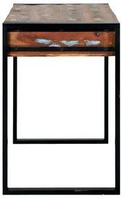 Tükörrel ellátott pipereasztal Többszínes 100x50x75 cm Tömör újrahasznosított fa