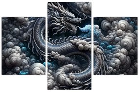 Kép – Sárkány a füstben (90x60 cm)