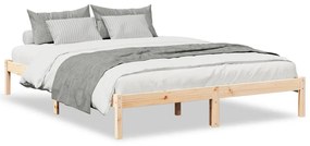 tömör fenyőfa extra hosszú ágykeret matrac nélkül 140 x 220 cm