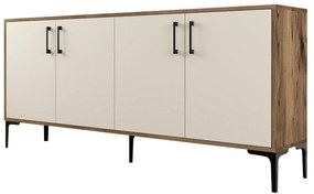 Szekrény Kim 180 (dió + krém). 1072674