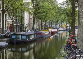 Poszter 84x59,5cm Csatorna Amszterdam városon keresztül 5, Assaf Frank