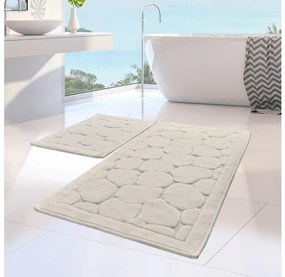 KÉSZLET 2x Fürdőszoba szőnyeg LINO 60/100 cm bézs