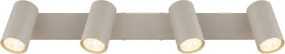 Globo 57911-4SA Mennyezeti lámpa, fém homokszínű, fehér, forgatható/dönthető, HxSzxM: 560x60x120mm, 4x GU10 35W 230V izzók nélkül