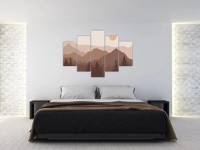 Kép - Barna hegyek N⁰1 (150x105 cm)