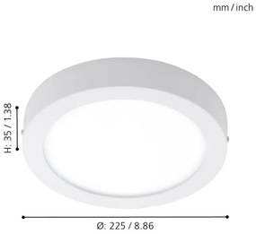 Eglo 98171 - LED Dimmelhető kültéri lámpa ARGOLIS-C LED/16,5W/230V IP44
