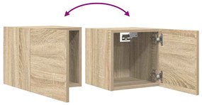 2 db sonoma tölgy falra szerelhető TV-szekrény 30,5x30x30 cm