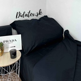 FEKETE pamut ágynemű DeLuxe Ágynemű mérete: 140x200 cm, A csomag tartalma: Készletcsomagolás