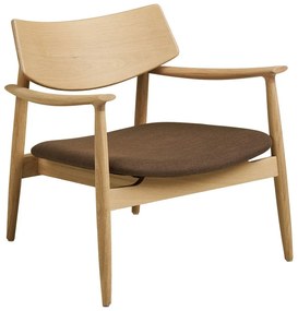 Barna fotel lábtartóval Olvera – House Nordic