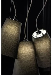 Lámpa Mennyezeti lámpatest KASEL 3, 6229, AC220-240V, 50/60Hz, 3*E27, max.40W, átmérő 46 cm, szürke