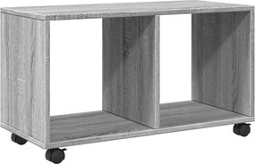 vidaXL szürke sonoma színű szerelt fa görgős szekrény 72x33x42,5 cm