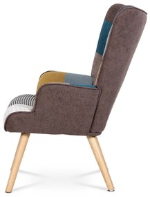 Fülkés fotel PW2, patchwork