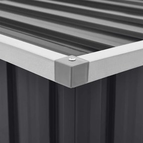 antracitszürke kerti tárolóláda 149 x 99 x 93 cm