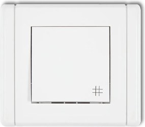 Süllyesztett keresztkapcsoló Karlik Flexi fehér FWP-6 Qqq