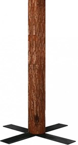 zöld vékony karácsonyfa valódi fával és fehér hóval 210 cm