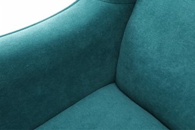 Kényelmes fotel, türkíz/bükk, BREDLY