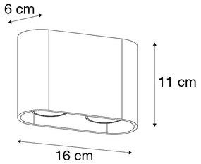 Modern spotlámpa fehér - Ronda Duo
