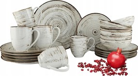 Nosztalgia White szett/szerviz 6fő részére 24el.-|Tejszín|Alumínium Bogucice