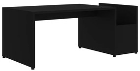 Fekete szerelt fa dohányzóasztal 90 x 45 x 35 cm