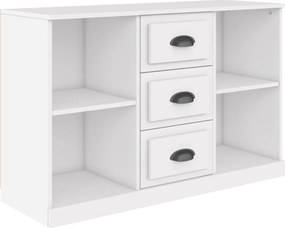 vidaXL fehér szerelt fa tálalószekrény 104,5 x 35,5 x 67,5 cm
