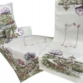 Abrosz asztalra Tó 140x180cm Chenille 1,4x1,8m elegáns teríték