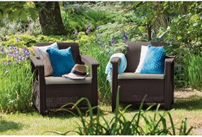 Barna kerti fotel Corfu – Keter