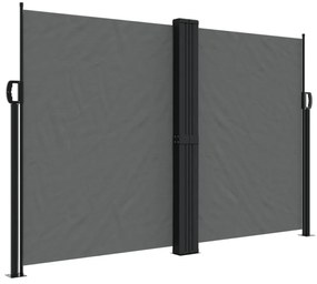 antracitszürke behúzható oldalsó napellenző 160 x 1000 cm