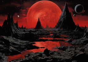 Poszter 84x59,5cm Telihold a távoli vidékeken