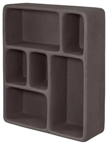 Sötétszürke többszintes fali polc kő dekorral Art Studio – Mette Ditmer Denmark