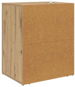 Éjjeliszekrény fiókkal kézműves tölgy 50 x 36 x 60 cm Faanyag