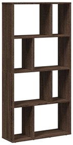 barna tölgy színű szerelt fa könyvespolc 60 x 20 x 120 cm