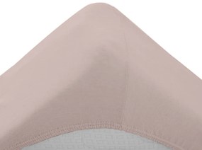 Jersey gyerek lepedő kiságyba világos rózsaszín 70x140 cm